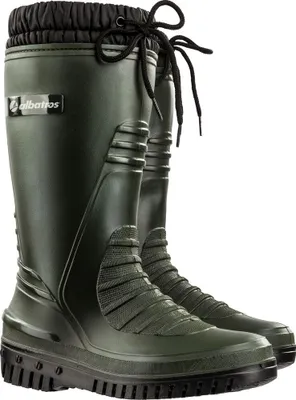 A pair of green Albatros ARKTIS insulated boots.