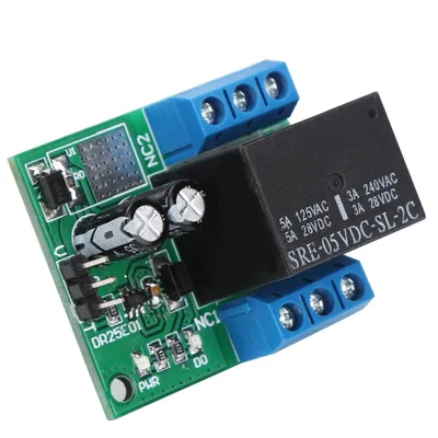 Obrázok produktu pre DR25E01 DPDT relé modul – dvojpolový dvojitý samozamykací bistabilný relé modul (DC 5 V)
