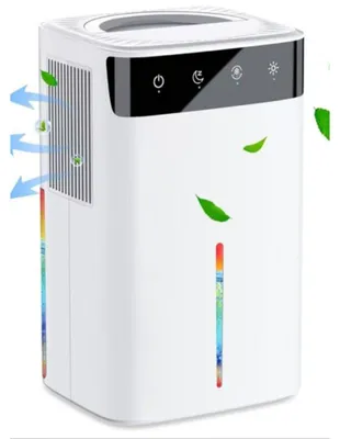 Produktbild von Zimilo Halbleiter-Luftentfeuchter mit 2,6L großem Wassertank, Touch-Steuerung, Nachtmodus, Automatischer Abtaufunktion, für Räume bis 30 qm