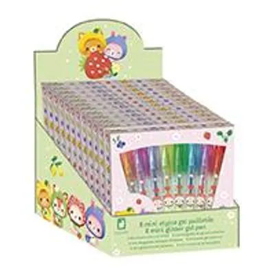 Immagine prodotto di 8 Penne Gel Mini Con Glitter