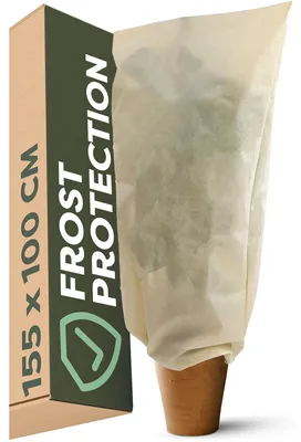 Image de Housse de protection plantes - Housse d'hivernage - 155 x 100 cm - Beige - Protection contre le gel