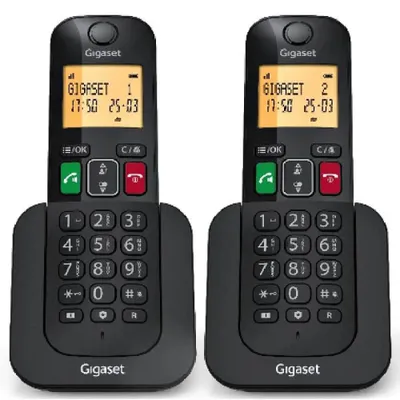 Produktbild von Gigaset Elemental 400 Duo Schnurloses Festnetztelefon Durchsichtig One Size / EU Plug 220V Durchsichtig One Size