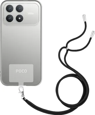 Image de Cazy Coque avec Cordon compatible avec Xiaomi Poco F8 Pro Coque avec Cordon – Coque Flexible – Transparent