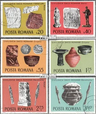 Produktbild von Briefmarken Rumänien 1976 Mi 3358-3363 (kompl.Ausg.) gestempelt Archäologische Funde