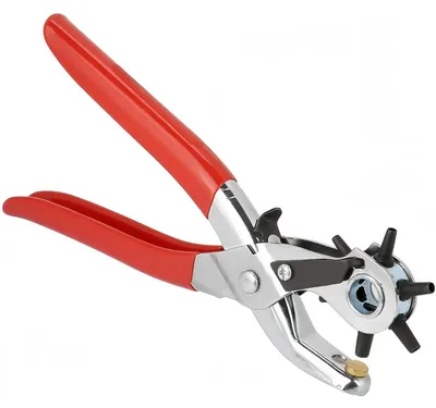 Immagine prodotto di Set di punteruoli Lochzange 6-in-1, con 6 dimensioni da 2 a 4,8 mm, ideale per cuoio, tessuto, carta e cinture