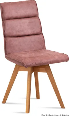 Produktbild von Esszimmerstuhl drehbar (4er-Set) Doris 47x92x60 Eiche geölt/Rosewood