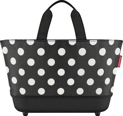 Produktbild von reisenthel Einkaufskorb Shoppingbasket Dots White schwarz