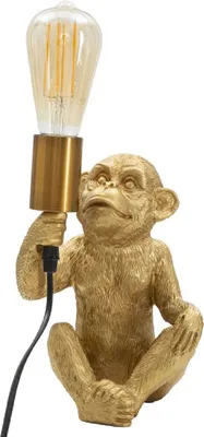 Produktbild von Mauro Ferretti Tischlampe Affe E27 17x14,5x25 cm gold