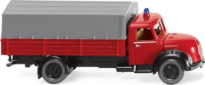 Produktbild von Wiking Feuerwehr Magirus Pritschen-LKW m. Plane 086143