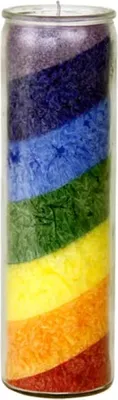 Obrázek produktu pro Stearin Candle Rainbow Scentless -- 21x6,5 cm