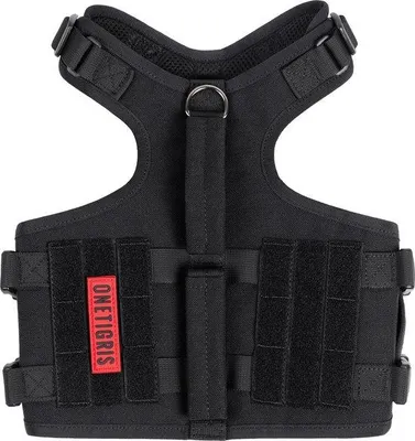 Immagine prodotto di Imbracatura anti-tiro Unyqoos® regolabile, adatta a cani di taglia grande e media, realizzata in nylon 1000D, con sistema di sicurezza, due maniglie, chiusure in metallo e fibbie UTX