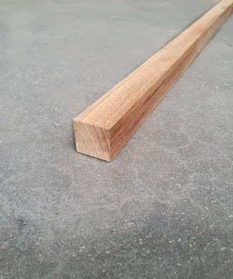 Produktbild von Teakholzstab100% - Keilgezinkt - 30 mm Breite - 30 mm Dicke - 80 cm Länge - Glatte Oberfläche - Holzlatte