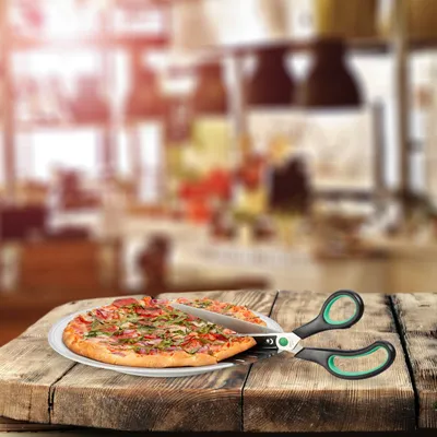 Produktbild von nožnice na pizzu so zdvihákom na pizzu