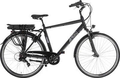 Produktbild von AMIGO Elektrische stadträder E-Alvor D2 28 Zoll 53 cm Herren 7G Felgenbremse Mattschwarz