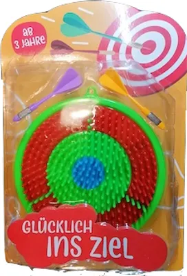 Produktbild von Kinder Dartscheibe Steckschebe + 2 Pfeile 16 cm Party Spielzeug Geburtstag Spaß (009)