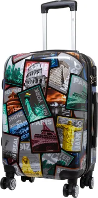 Produktbild von Polycarbonat Kleiner Handgepäck Reisekoffer City 55 cm Motivkoffer