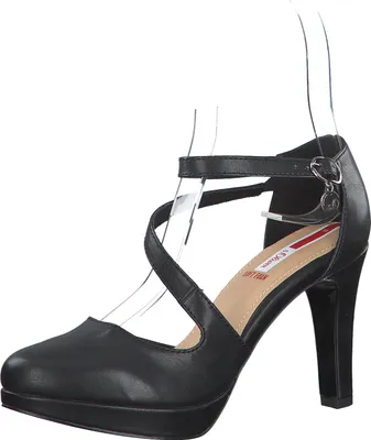 Produktbild von s.Oliver Damen Pumps Riemchenpumps High-Heels 5-24400-35, Größe:40 EU, Farbe:Schwarz