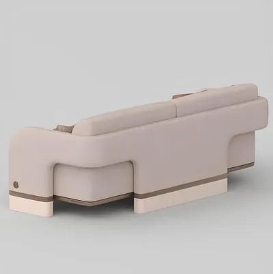 Immagine prodotto di Divano a tre posti, stile moderno, colore beige, imbottitura morbida, design elegante