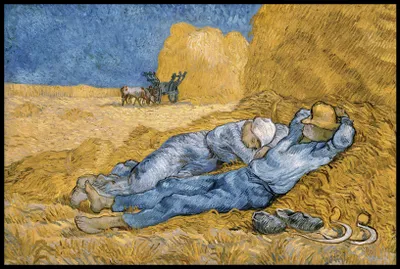 Produktbild von Poster 91,5x61cm Siesta, Van Gogh Vintage für das Wohnzimmer