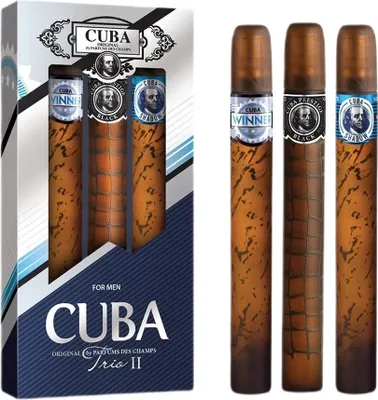 Obrázok produktu pre Cuba Original Cuba Trio II Set Shadow Eau de Toilette 35 ml + Winner Eau de Toilette 35 ml + Prestige Black Eau de Toilette 35 ml