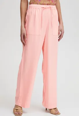 Produktbild von ATELIER RÊVE ICHI IRDANTE PA Damen Hose Stoffhose aus hochwerigem Lyocell mit elastischem Bund und Tunnelzug Weide Leg Loose-Fit
