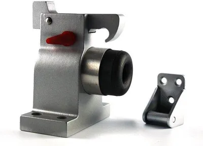 Produktbild von Grijs massief aluminium vloermontage deurstopper met vergrendeling TS-83030