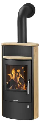 Produktbild von Oranier | Kaminofen | Pori 7 | 6,5 kW | Stahl Schwarz, Sandstein