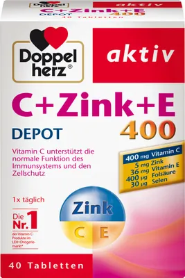 Produktbild von DH Vitam.C+Zink+E 40Tbl.54,7g
