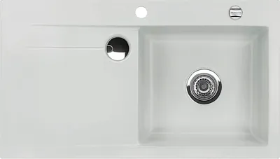 Produktbild von Flächenbündige Spüle STEMA 90 F in ALU Becken rechts mit Excenterbedienung