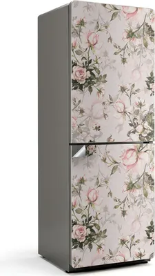 Obrázek produktu pro Barevné listy a květy - Samolepka na lednici - Samolepící fólie na lednici - Kuchyňské dekorace - 70x190 cm
