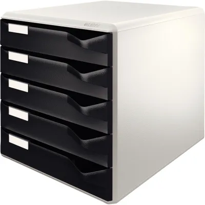 Zdjęcie produktu dla Leitz 52800095, 5 szuf., Plastik, Czarny, Szary, 3,65 kg, 285 x 355 x 290 mm