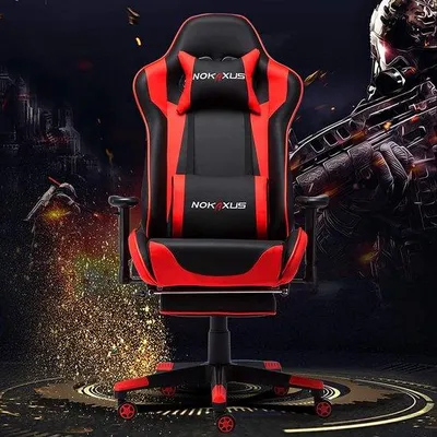 Produktbild von Famanu Gamingstuhl Ergonomisch mit Massagefunktion - Rot