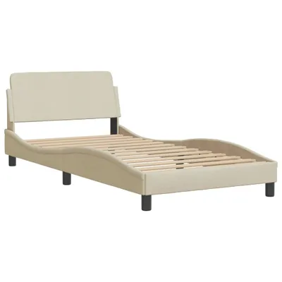 Produktbild von Bettgestell "Dover" Creme 100x200 cm Stoff