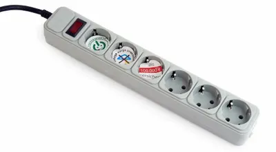 Productafbeelding van Gembird SPG6-B-6C power extension 1.8 m 6 AC outlet(s)