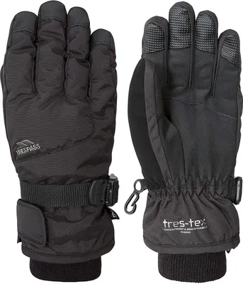 Image de Trespass Gants de ski enfants Ergon II TP4382 (8/10 ans) (Noir)