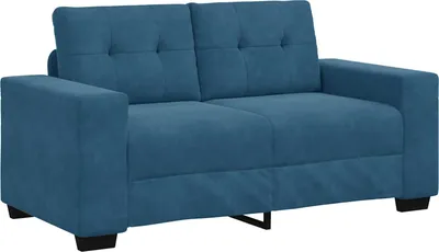 Immagine prodotto di Divano a due posti Blu 160 cm Velluto