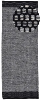 Produktbild von Flachgewebeteppich Kelim Mia Grau Läufer 75x240 cm | Moderner Teppich für Wohnzimmer und Küche