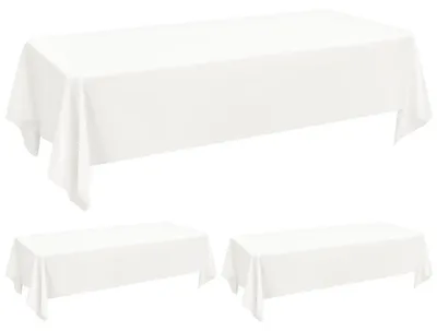 Obrázek produktu pro Obdélníkové ubrusky, rozměry 152,4 x 253,9 cm, barva slonovinová, materiál polyester, 2 kusy