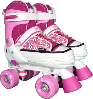 Produktbild von Best Sporting Rollschuhe, Größe verstellbar, ABEC 7 Carbon, pink-weiß