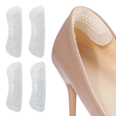 Imagen del producto de Protectores para tacones de zapatos de tacón alto, con almohadillas de silicona suave, autoadhesivos, 2 pares, para zapatos