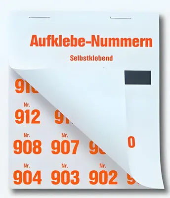 Immagine prodotto di WOLF & APPENZELLER 400101 Klebenummern verschiedene Zahlen