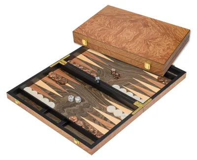 Produktbild von Philos Backgammon Spiel mittelgroß Holz Brettspiel klassisch