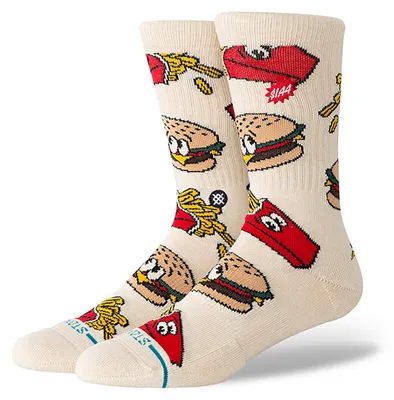 Image de STANCE Socken Combo Meal Crew, couleur beige, taille M (38-42)