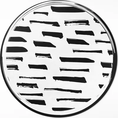 Produktbild von Minimalistische moderne Abstraktion– Vinylteppich – Indoor Teppich – Flur – Pflegeleicht – Runder Teppich – PVC Teppich – Outdoor Teppich – Pflegeleicht – fi 120cm