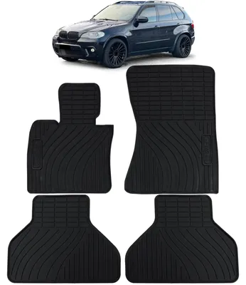 Obrázek produktu pro Kvalitní gumové podlahové rohože, přední i zadní, pro BMW X5 E70 (2006-2013) a X6 E71 (2008-2014)
