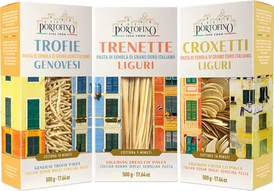 Obrázok produktu pre Portofino Fine Food - Trofie, Trenette a Croxetti - tradičné ligúrske cestoviny - 3 x 500 g