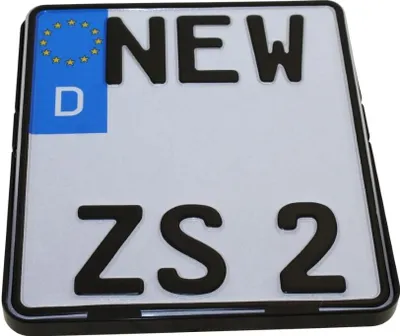 Zdjęcie produktu dla Uchwyt tablicy rejestracyjnej motocykla 180x200 mm, czarny