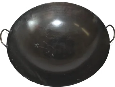 Produktbild von Wok Pfanne 65 cm mit 2 Henkel  Durchmesser runder Boden (Gas) Gastronomie
