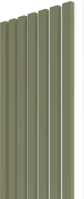 Obrázok produktu pre Akustický panel WALL CONCEPT Oliva, biela plsť + MDF, 2750x285x21 mm, 0,78 m2