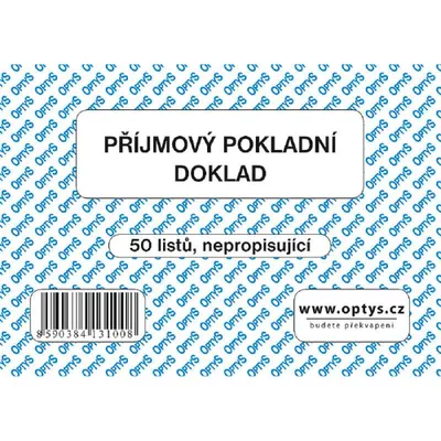 Obrázek produktu pro 1310 - Příjmový doklad jedn. A6, 50 listů